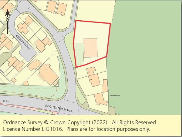Lot: 64 - FORMER SCOUT BUILDING WITH PLANNING FOR TWO, FOUR-BEDROOM BUNGALOWS -